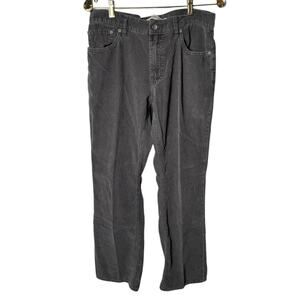 Vtg GAP Y2K Mens 34x32 Gray Corduroy Boot Fit Pants EUC Cotton Streetwear Skater